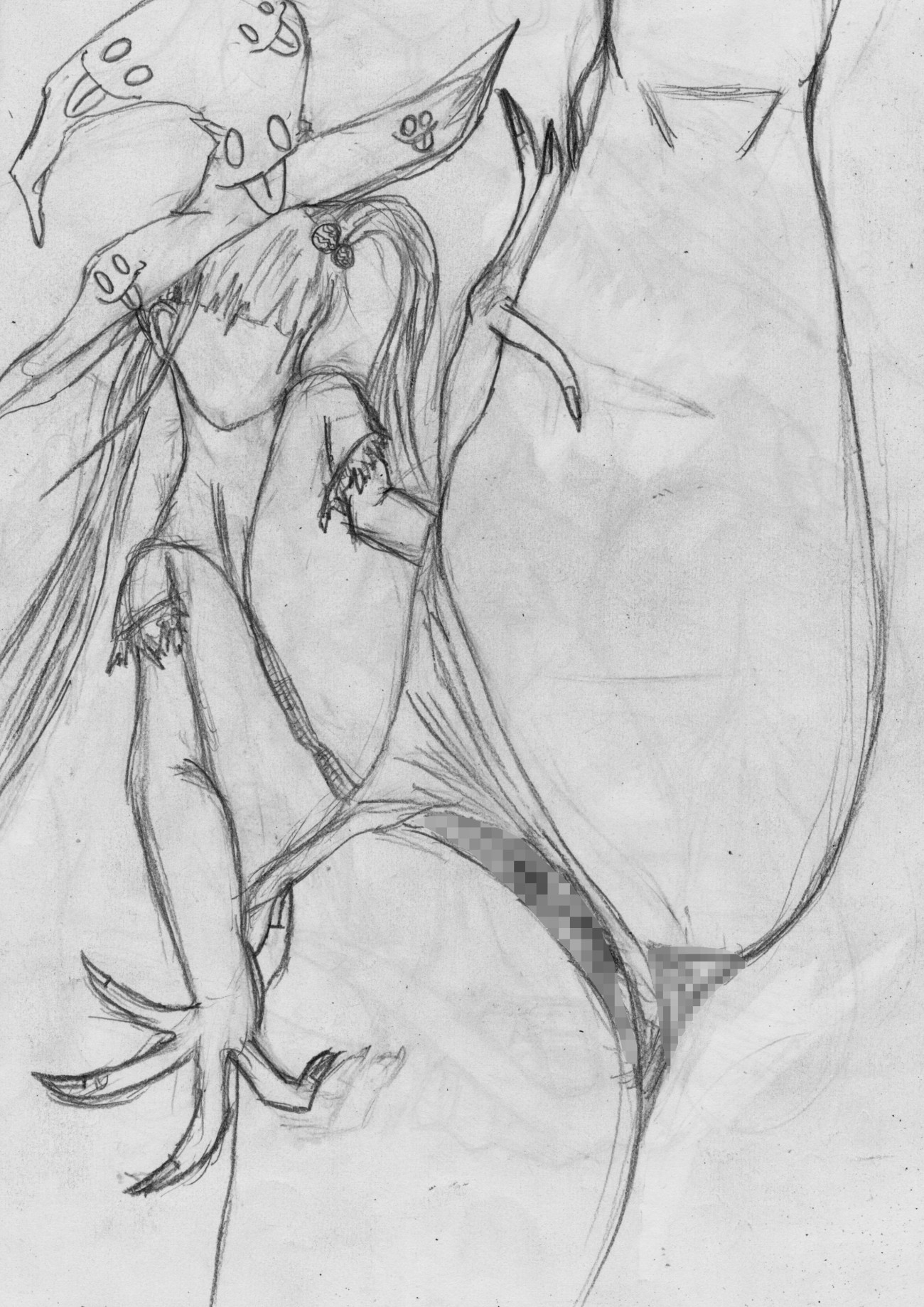 黒よりも黒いエロティックホラー黒戯絵集「マネキンポーズ5」