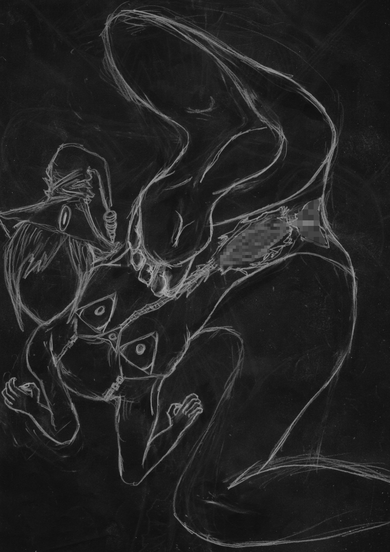 黒よりも黒いエロティックホラー黒戯絵集「マネキンポーズ5」