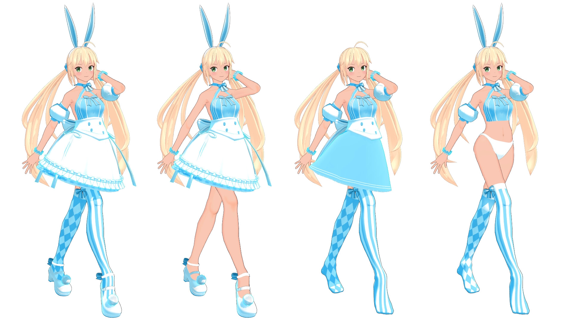 F〇O アル〇リア・キャ〇ター(バーサーカー)第二再臨ver. MMD用3Dモデルデータ