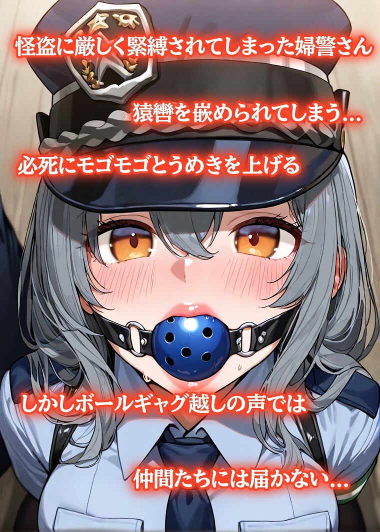 「むぐぅううう！」ボールギャグ噛まされ、縄で緊縛、こちょこちょくすぐり責め～ 正義の婦警が無様に溶ける夜！【猿轡ボイスあり】