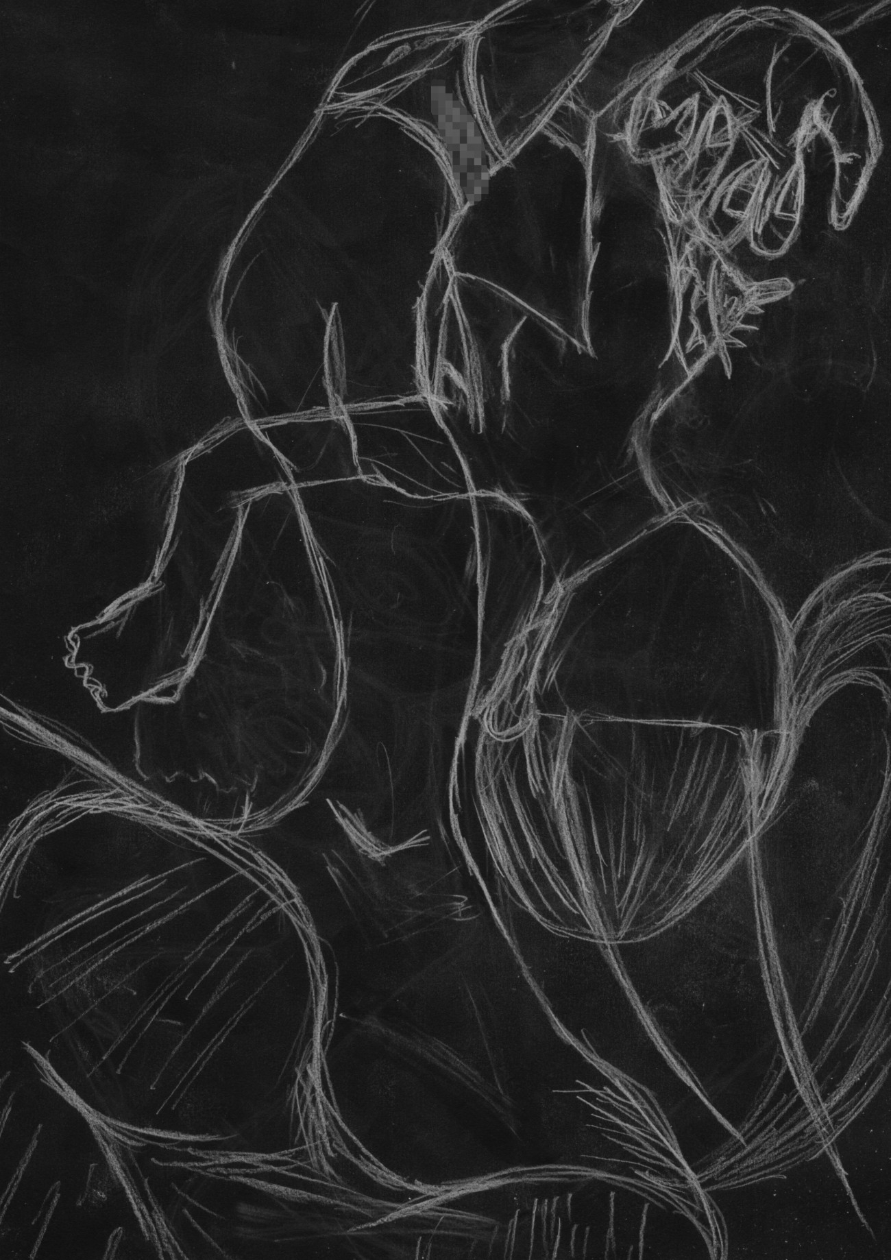 黒よりも黒いエロティックホラー黒戯絵集「マネキンポーズ6」