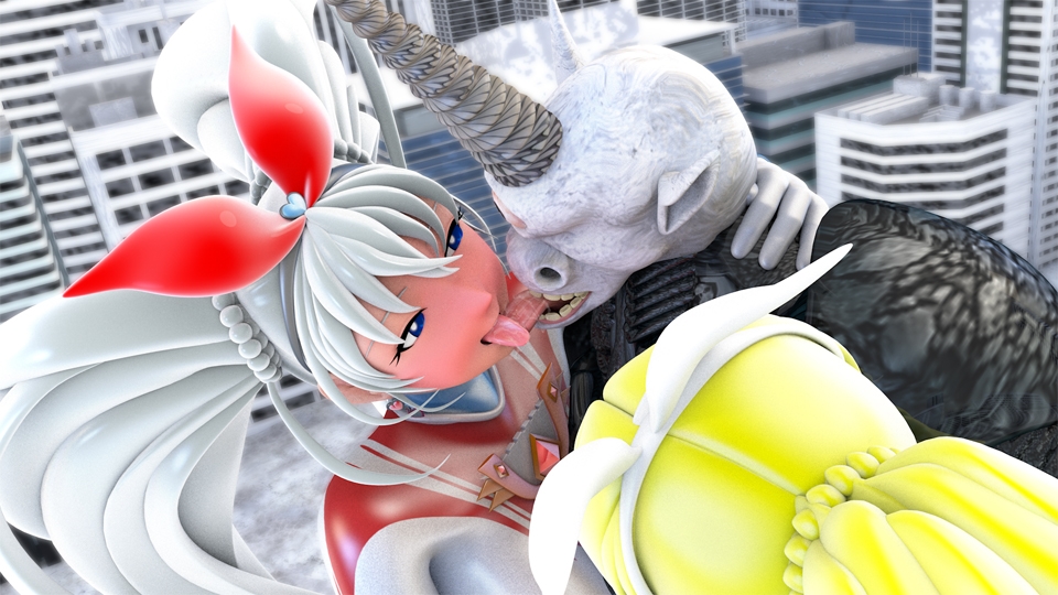 光の女神メロディナ&リズミナVS催淫術星人サイミロプス