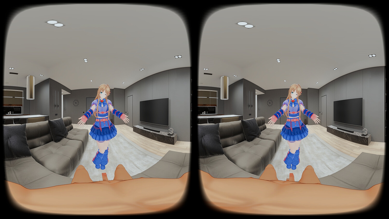 【4KVR 完全主観3Dエロアニメ】しこさぽ！〜清楚系アイドルVtuberの