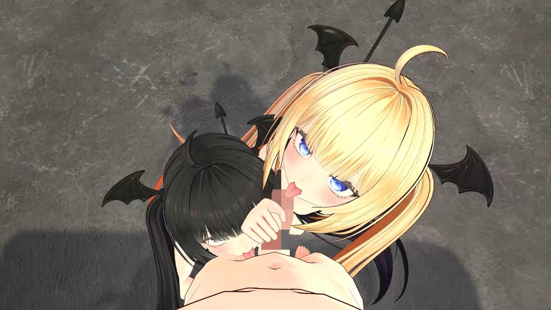 小悪魔ツインズダブルフェラ