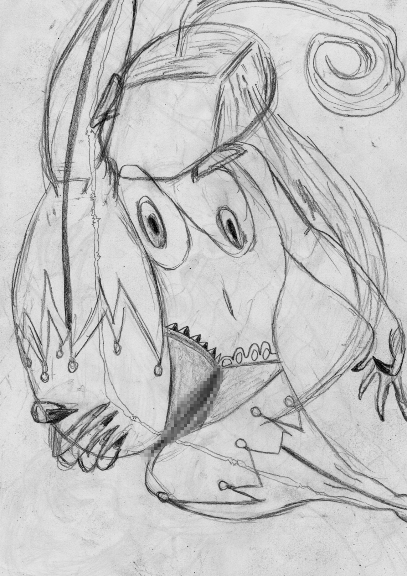 黒よりも黒いエロティックホラー黒戯絵集「マネキンポーズ7」