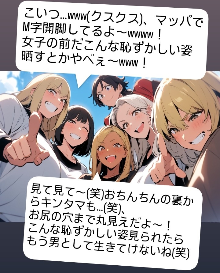 いじめっ娘倶楽部のSPHボイス·短小包茎くんイジメ 屋上編·第1話·ヤンキーデビューの軟弱男子が不良の先輩女子にシメられて短小包茎チンポを晒し者に…！