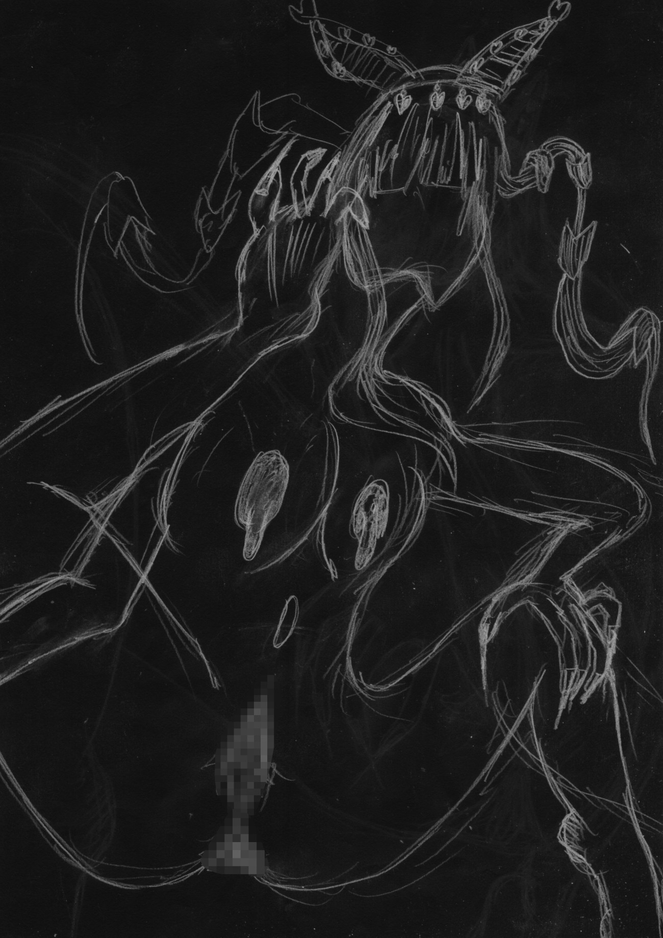 黒よりも黒いエロティックホラー黒戯絵集「マネキンポーズ8」