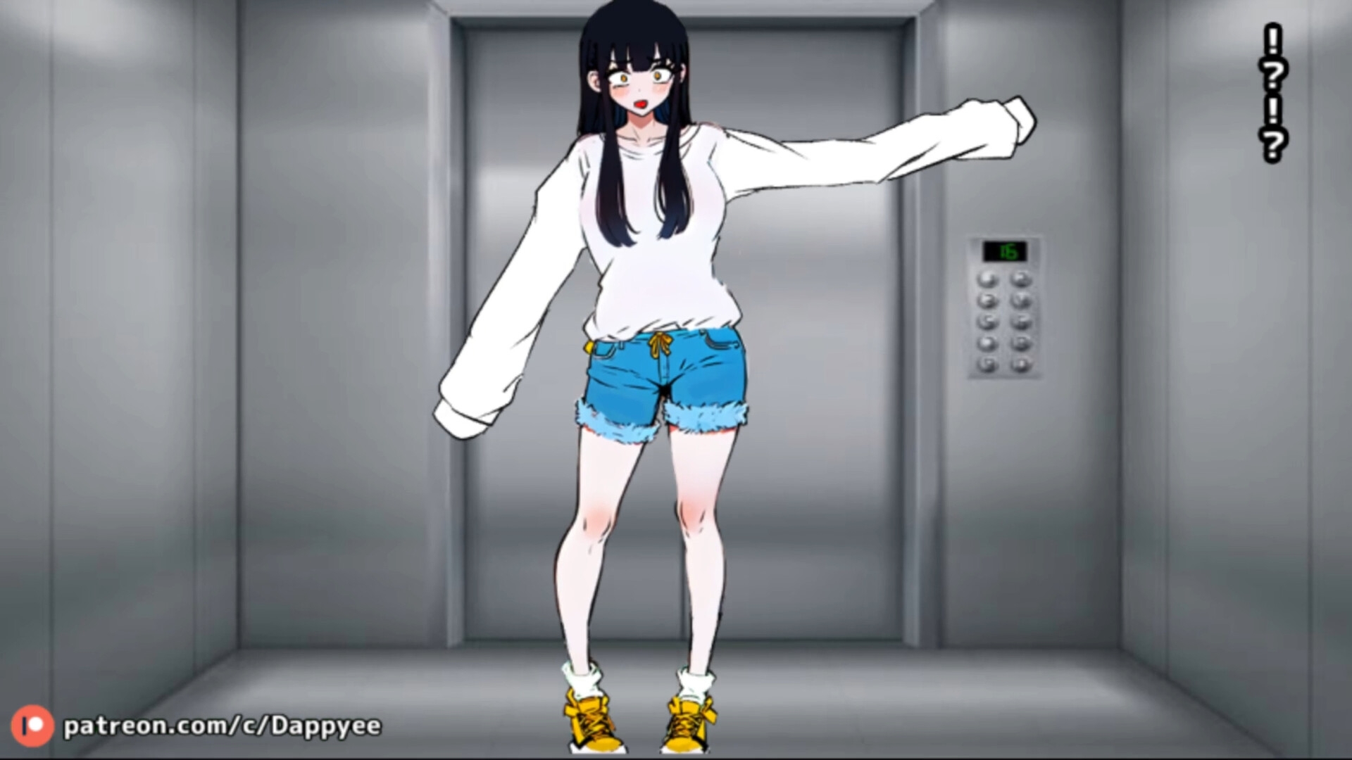 エレベーターに乗っていた女の子はお腹の調子が悪かったようだ...【脱糞奮闘記】