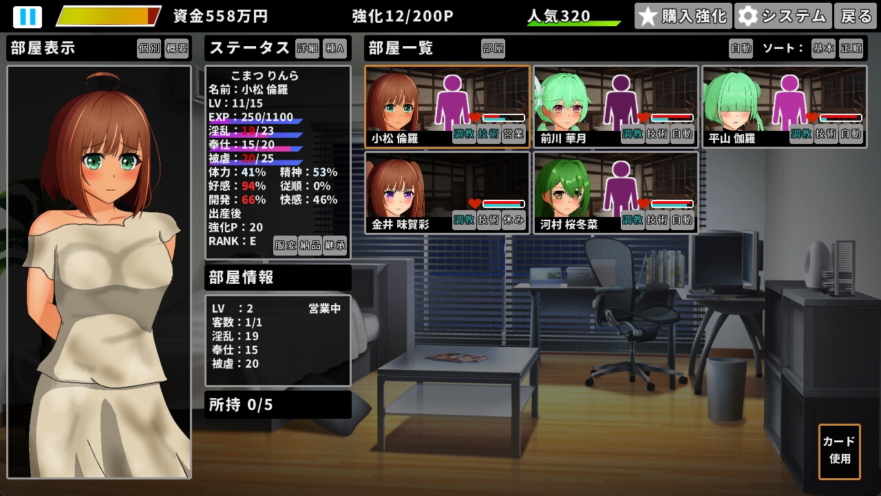 同棲性活ゲーム(妹系)