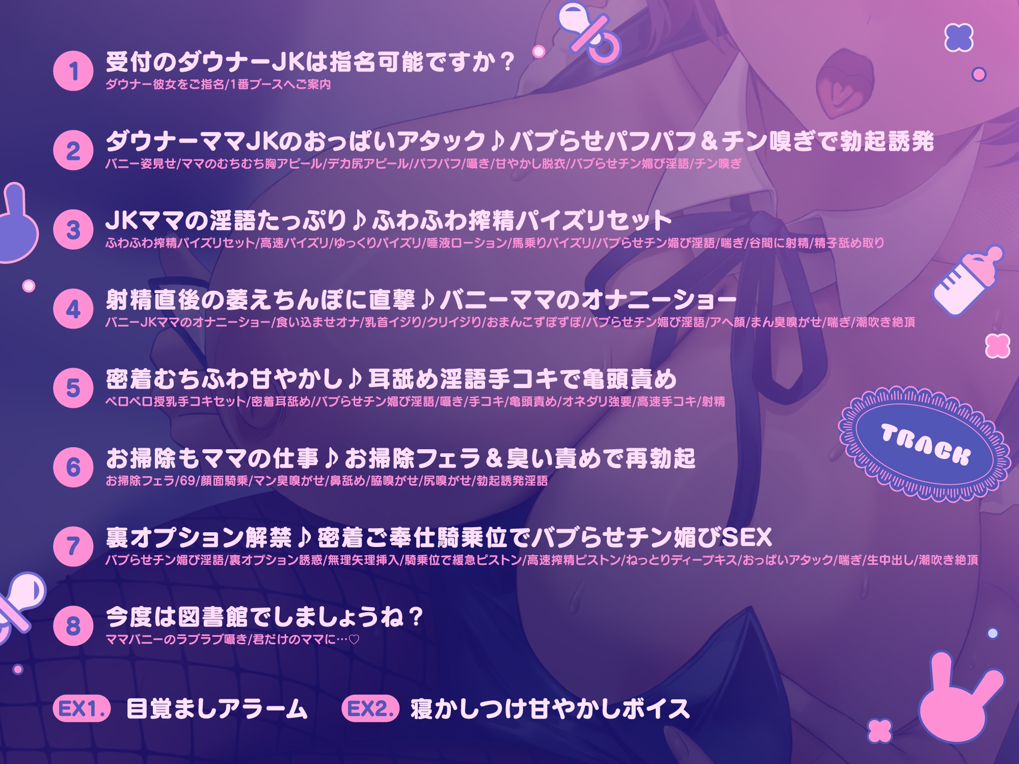 【ばぶばぶ♡よちよち】ド変態ダウナーJKのあま媚びバニー『ママ』リフレ～文化祭でねっとり下品に甘やかされて至福の密着連続イキ体験～