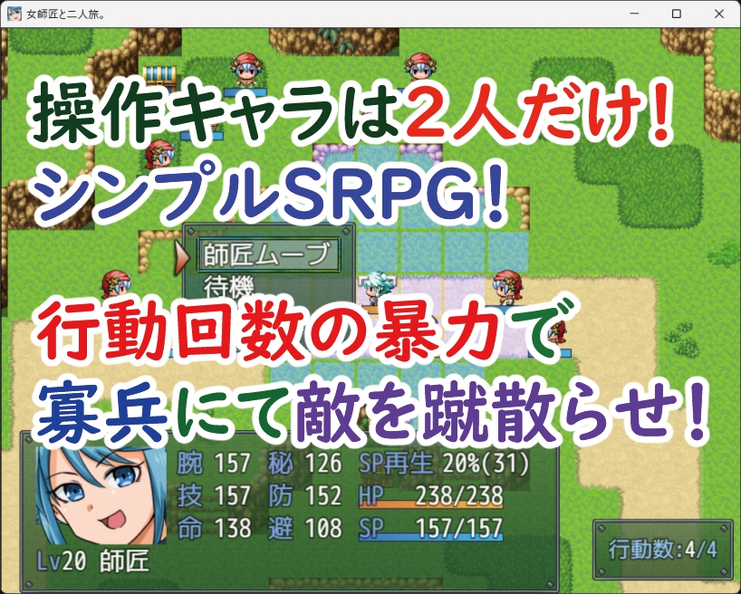 女師匠と二人旅。