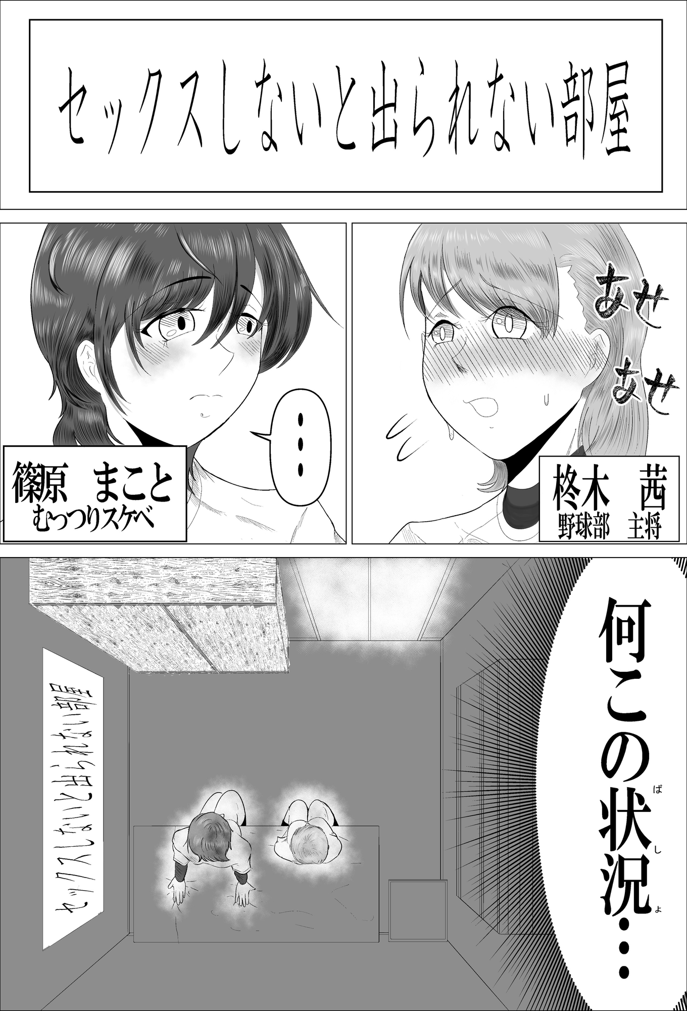 SEXしないと出られない部屋とはSEXしないと出られない━と言うこと