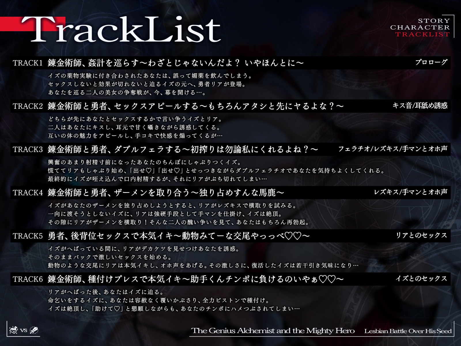 天才錬金術師と最強勇者が自分の精子を巡ってレズバトル！醜い争いを制したのは・・・【KU100収録】