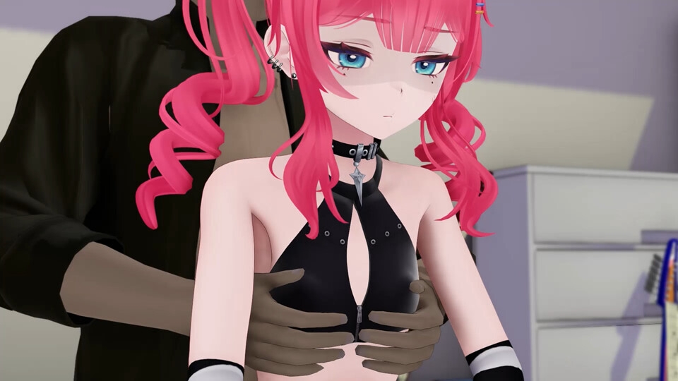 女装した子を乳首イキさせてメスにする動画