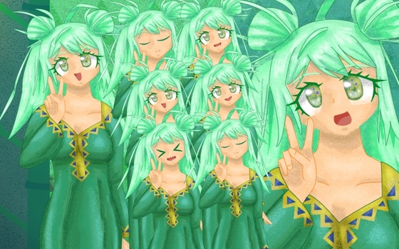 立ち絵素材24表情差分15種裸差分つきガラビアの女の子