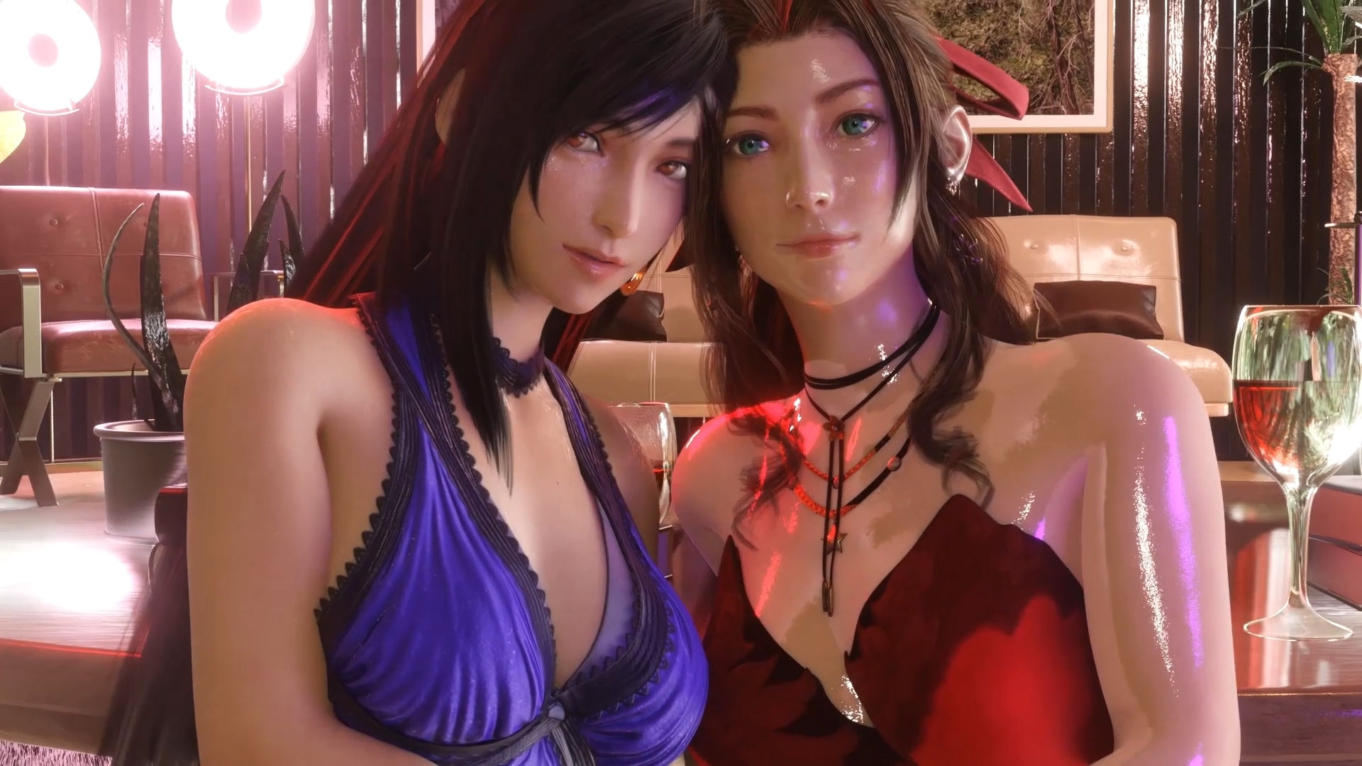 F◯7ティファ&ヒロイン's媚薬メス堕ちハーレム ハメ撮り風 3DCG動画 vol.4