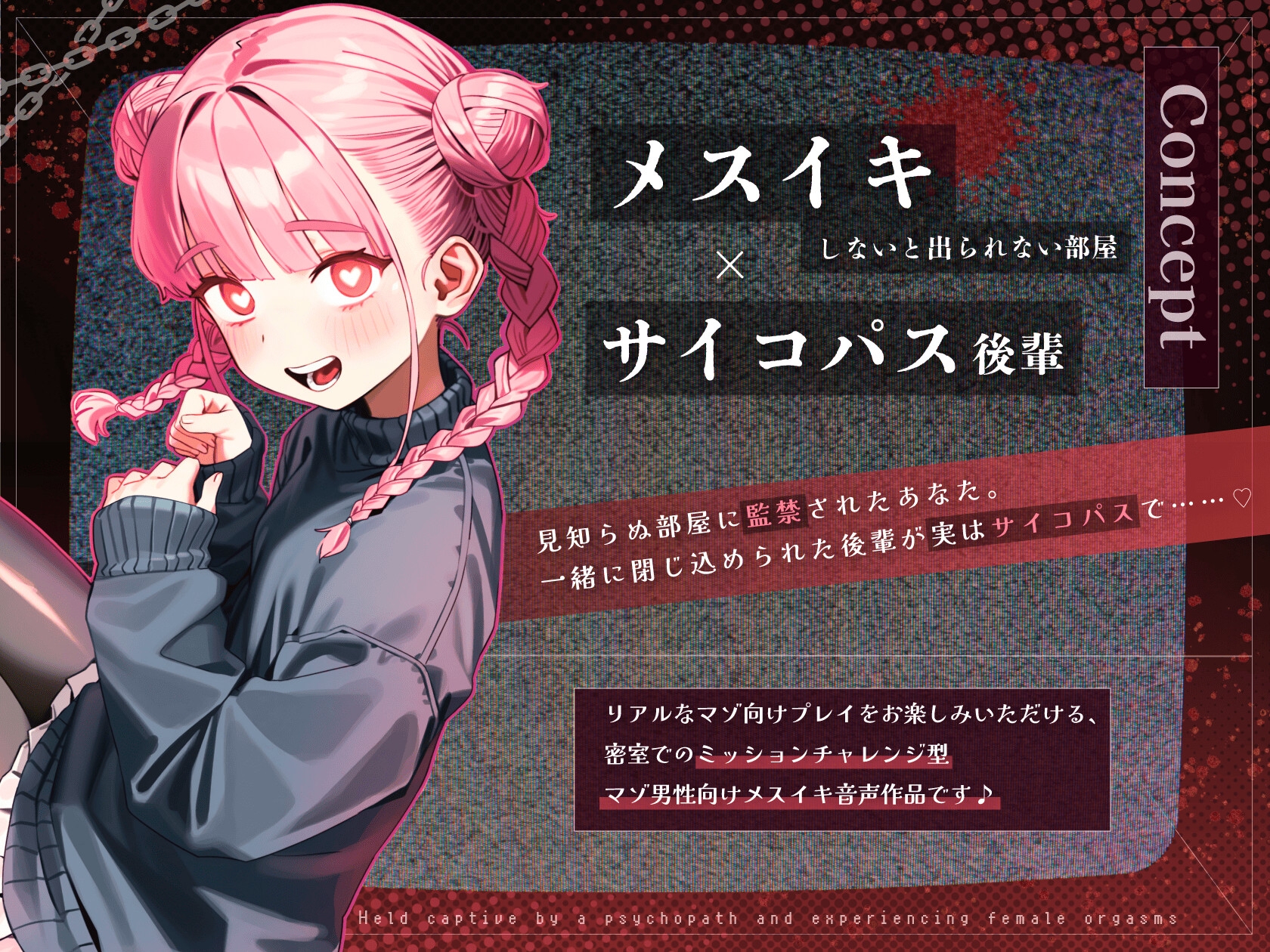 【ドM向け】メスイキしないと出られない部屋 〜サイコパス後輩によるマゾ堕ち雌イキ監禁〜