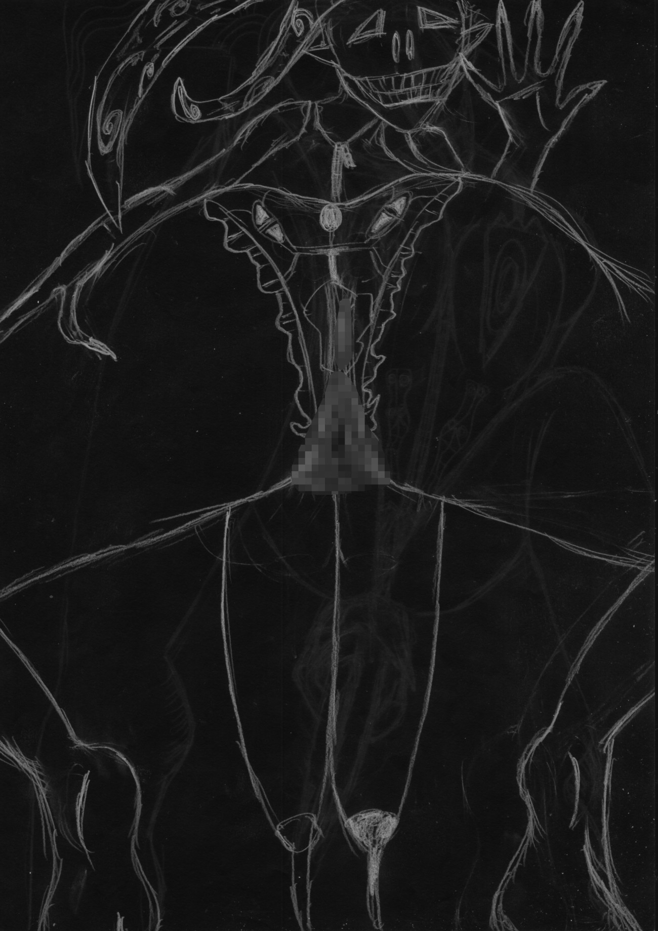 黒よりも黒いエロティックホラー黒戯絵集「マネキンポーズ9」