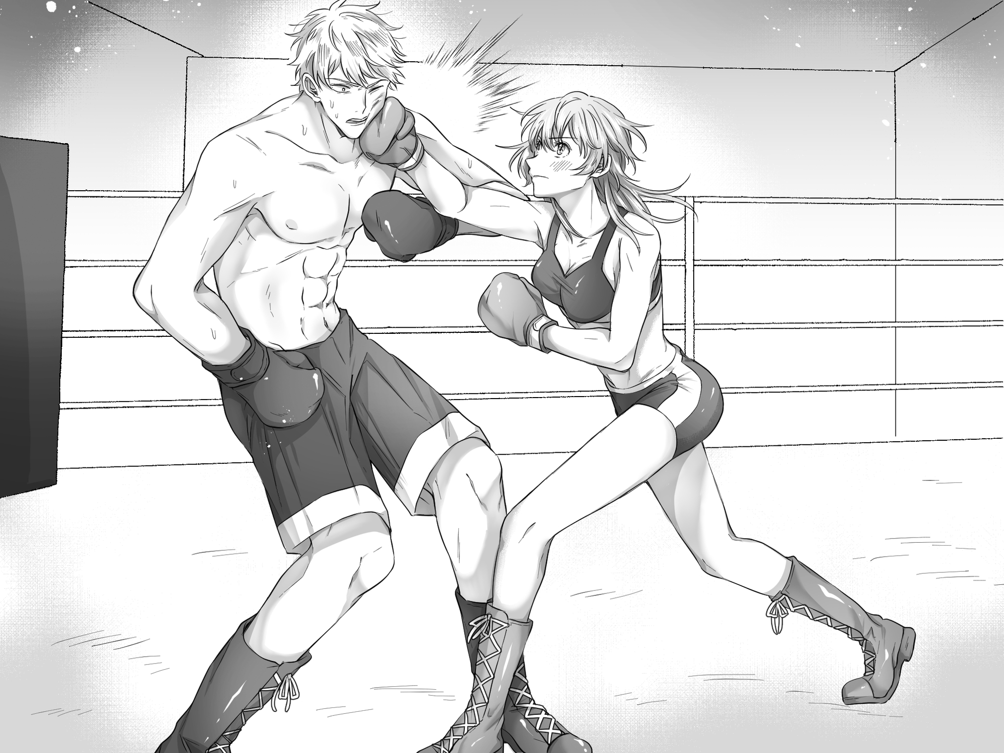 大嫌いな幼馴染にKO負けする男子プロボクサー