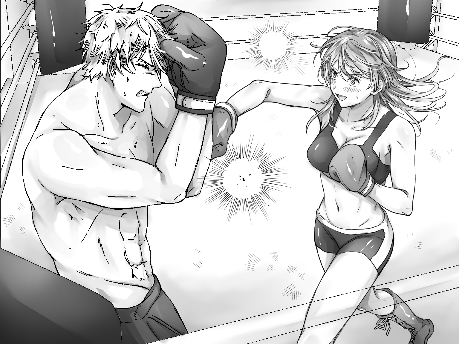 大嫌いな幼馴染にKO負けする男子プロボクサー