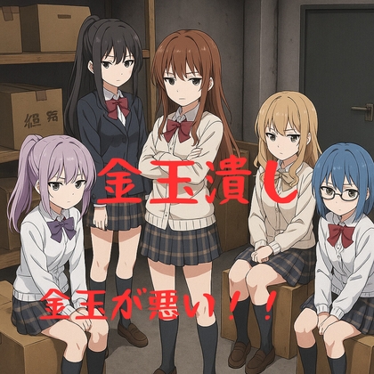 女子ばっかりの学校で悪者にされ金玉に制裁が与えられる日々が始まった