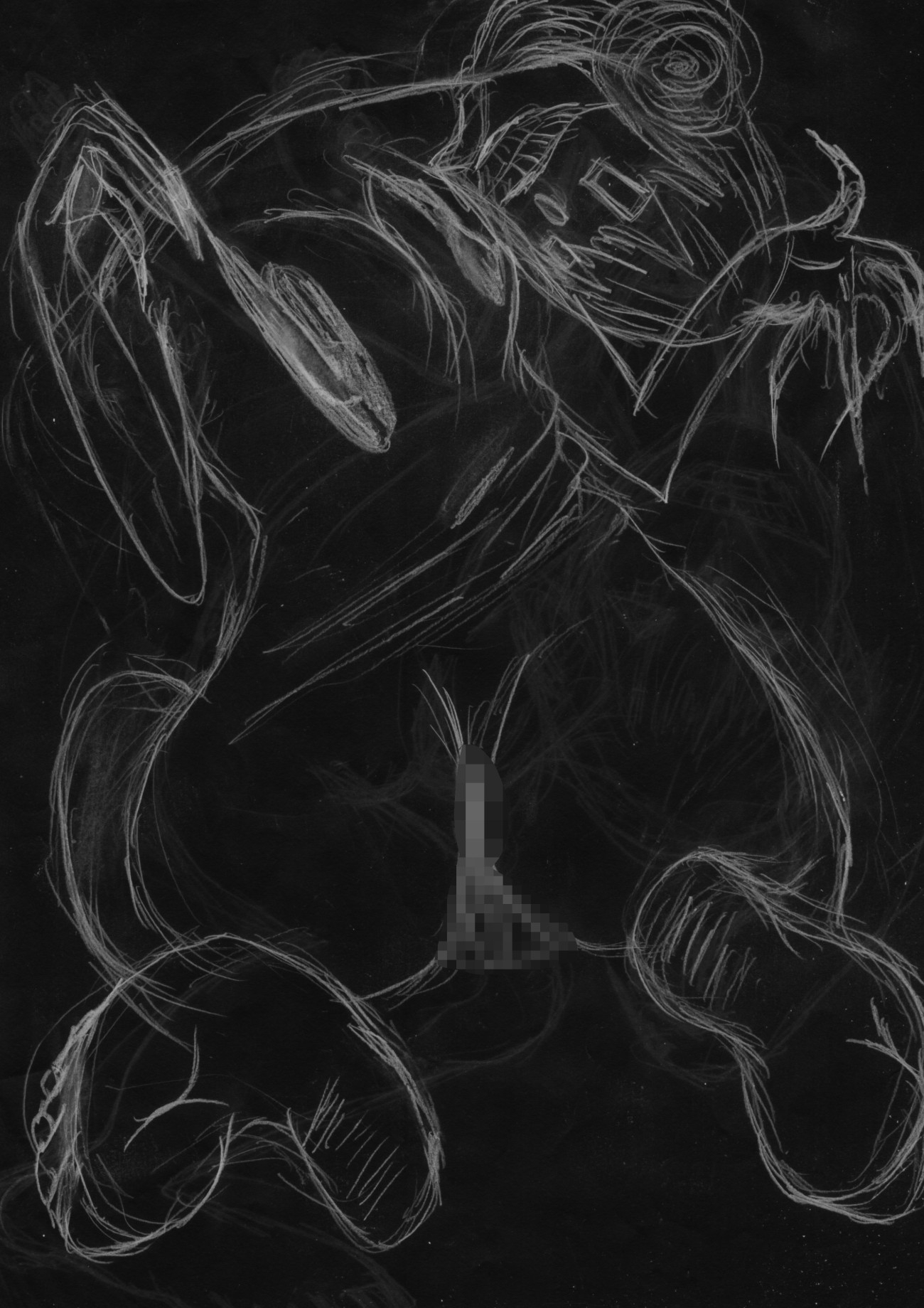 黒よりも黒いエロティックホラー黒戯絵集「マネキンポーズ10」