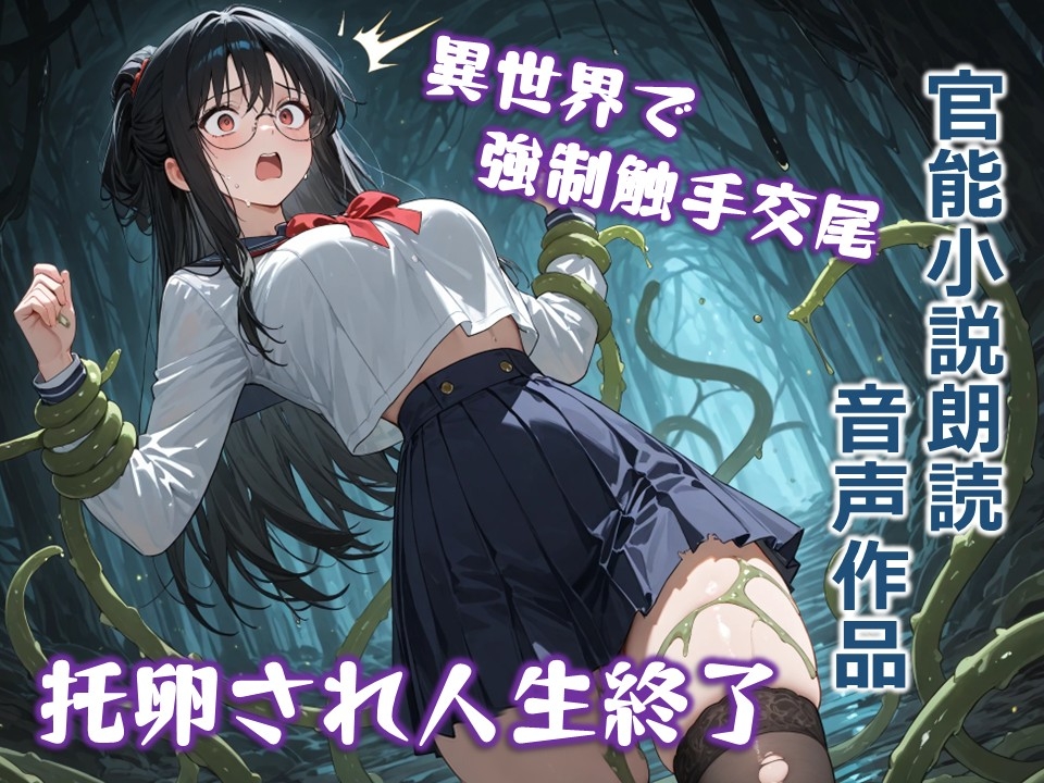 真面目生徒会長の異世界触手堕ち交尾 〜黒髪メガネ女子が媚薬粘液で理性崩壊！ 連続絶頂の快楽覚醒〜【官能小説朗読】