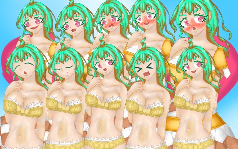 立ち絵素材27下着全裸差分あり表情差分20種アイスクリーム少女