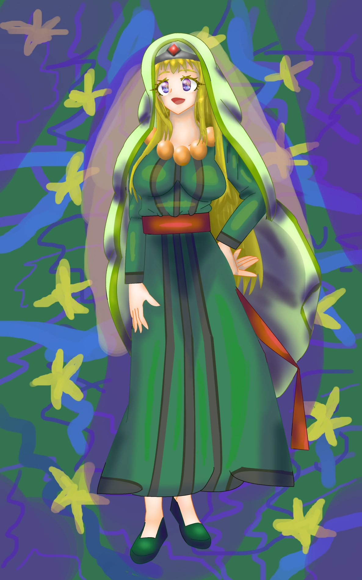 立ち絵素材28全裸差分つき表情差分20種、ベルベル人の民族衣装タグチータ