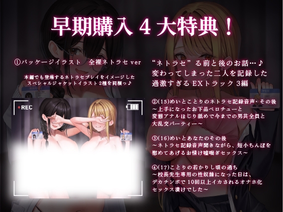 ネトラセ倶楽部～純粋だった彼女や妻が他の男とのお下品NTRセックスでイキ狂うようになるまでの全音声記録～