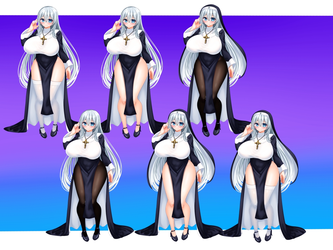 立ち絵素材 シスター HCGセット