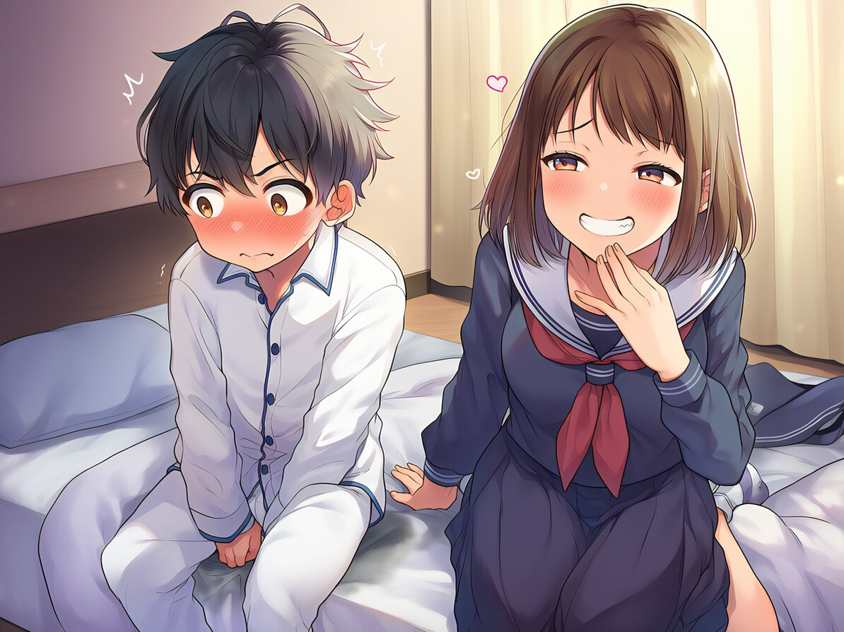 【おしっこ我慢】僕と後輩ちゃんと！