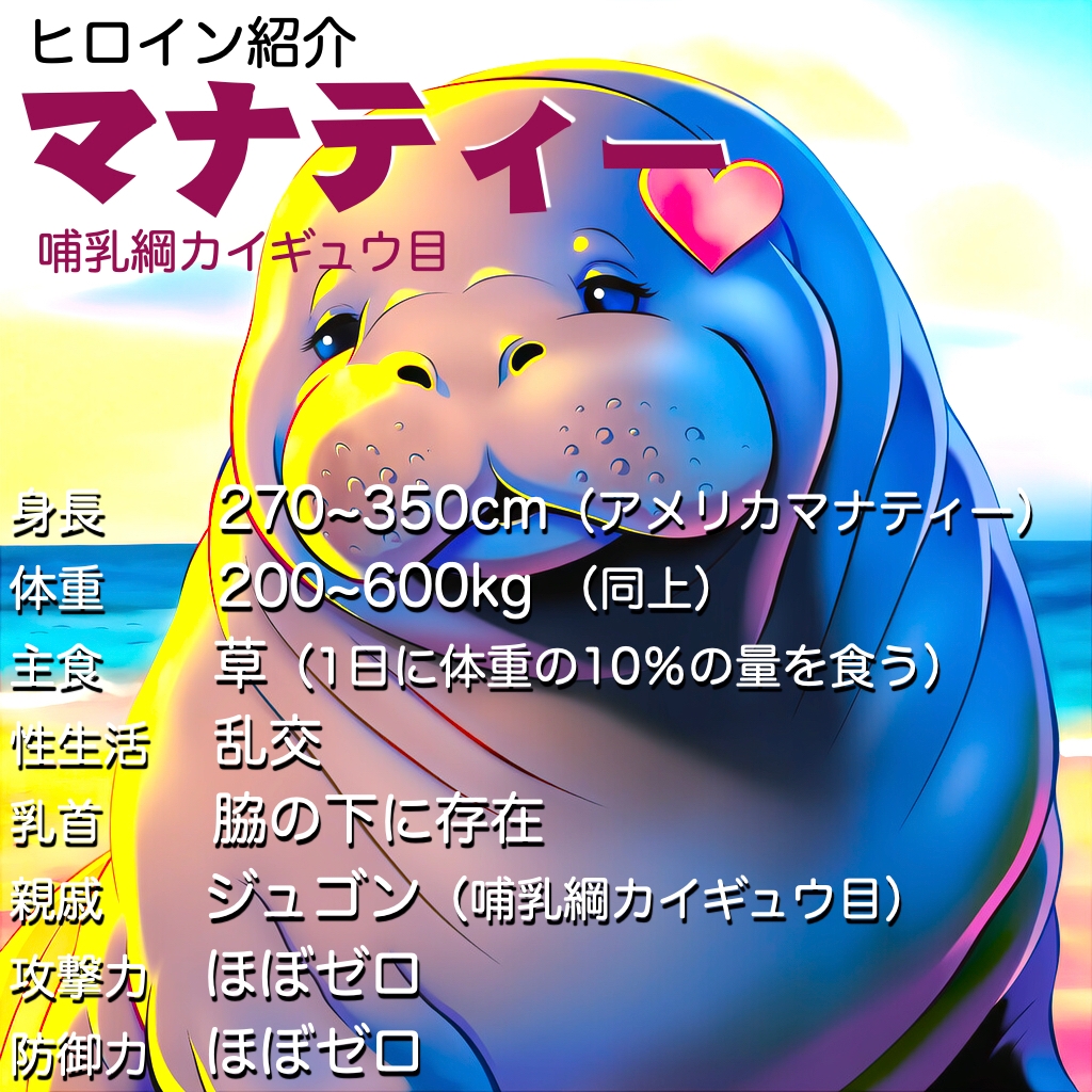 マナティーとぬちゃぬちゃセックス〜400キロの巨体から繰り出される肉の波があなたを包み込んでいく〜【CV:結音しなん】