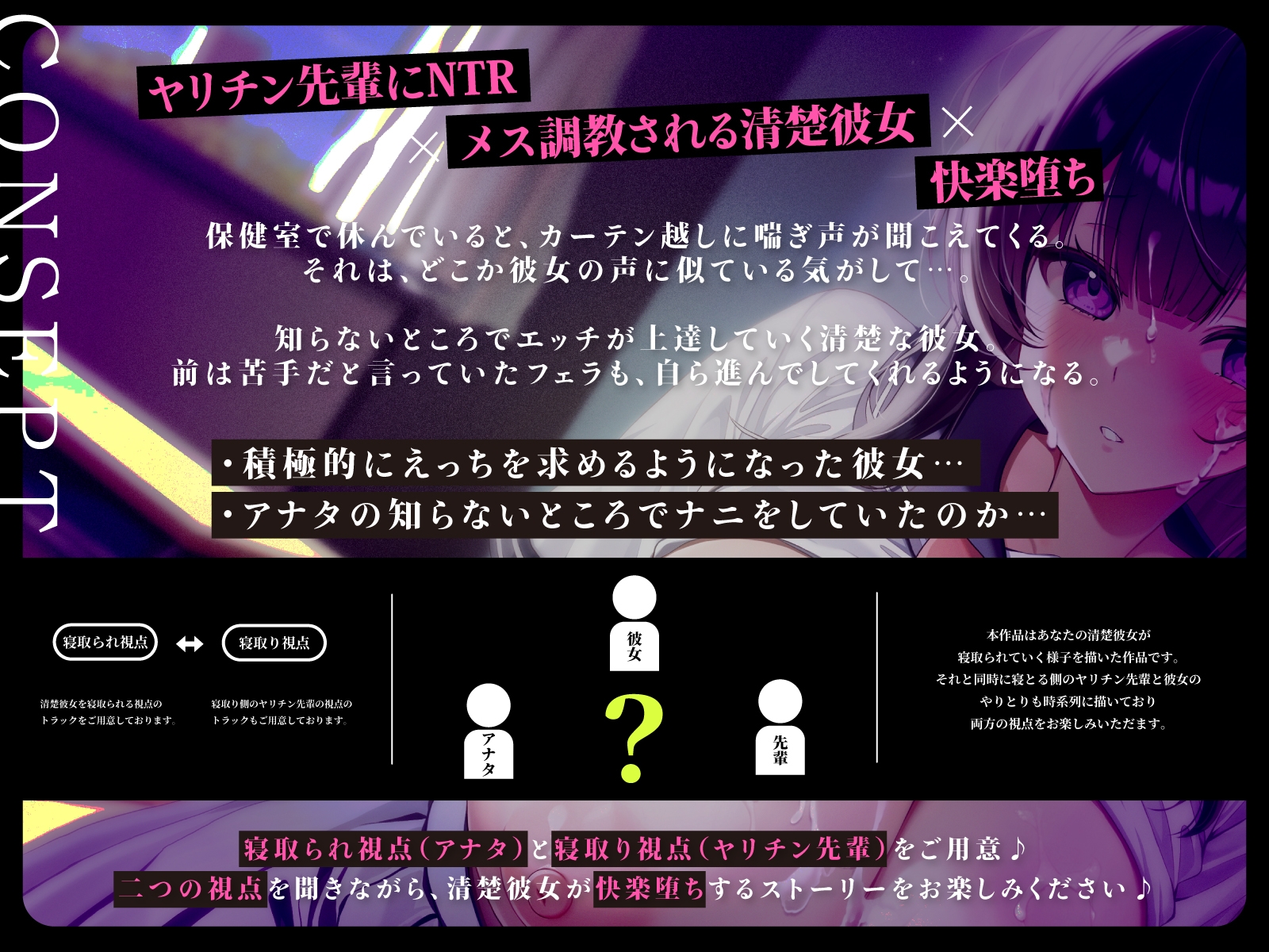 【寝取られ】僕の知らないところで清楚彼女がヤリチン先輩にメス調教されていた話