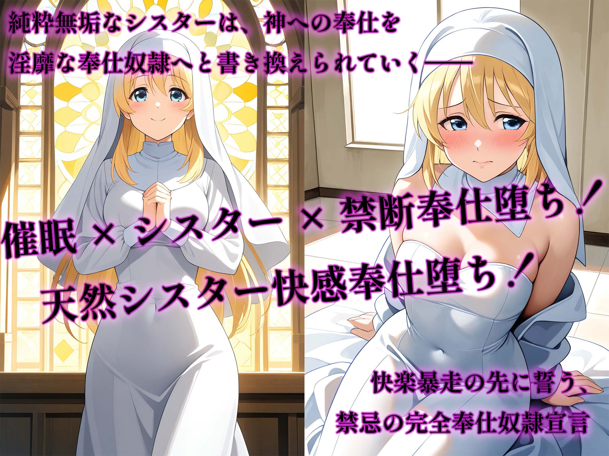 催○アプリで堕ちる天然シスター 〜禁忌の奉仕快感に目覚める純潔奉仕奴○〜