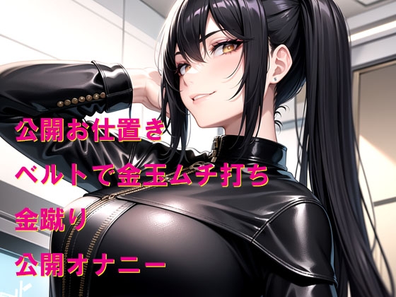 女性専用車両で女王様からの公開金玉鞭打ち、強○全裸オナニーのお仕置き