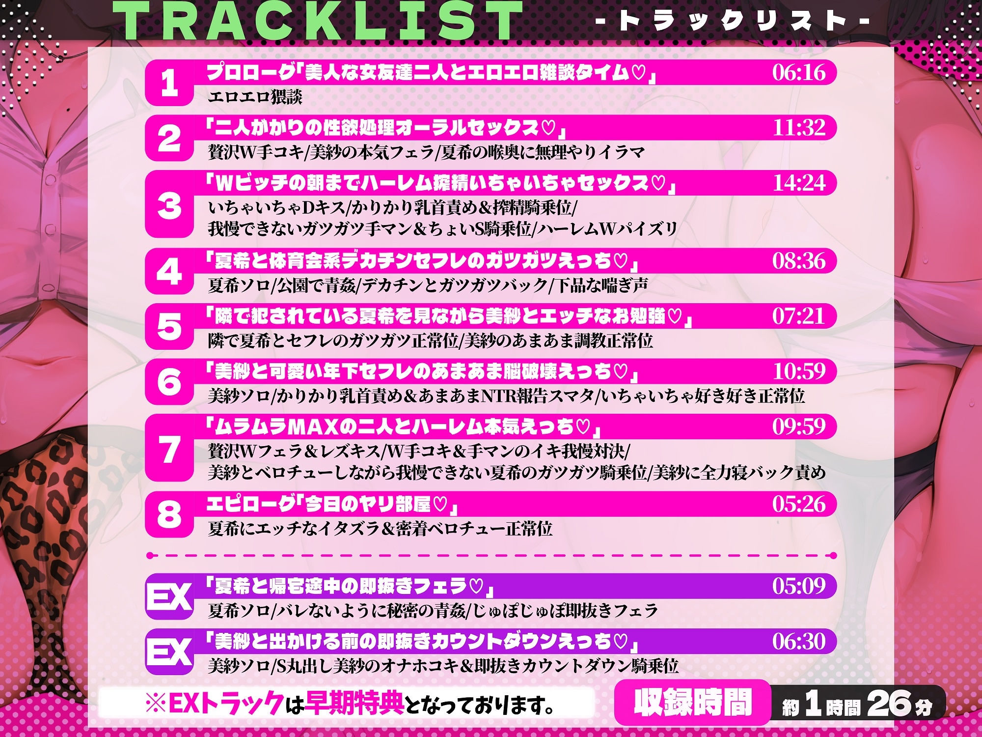 【早期特典付き】ヤリ部屋性活!アタシらといっぱいエッチしよ!【KU100】