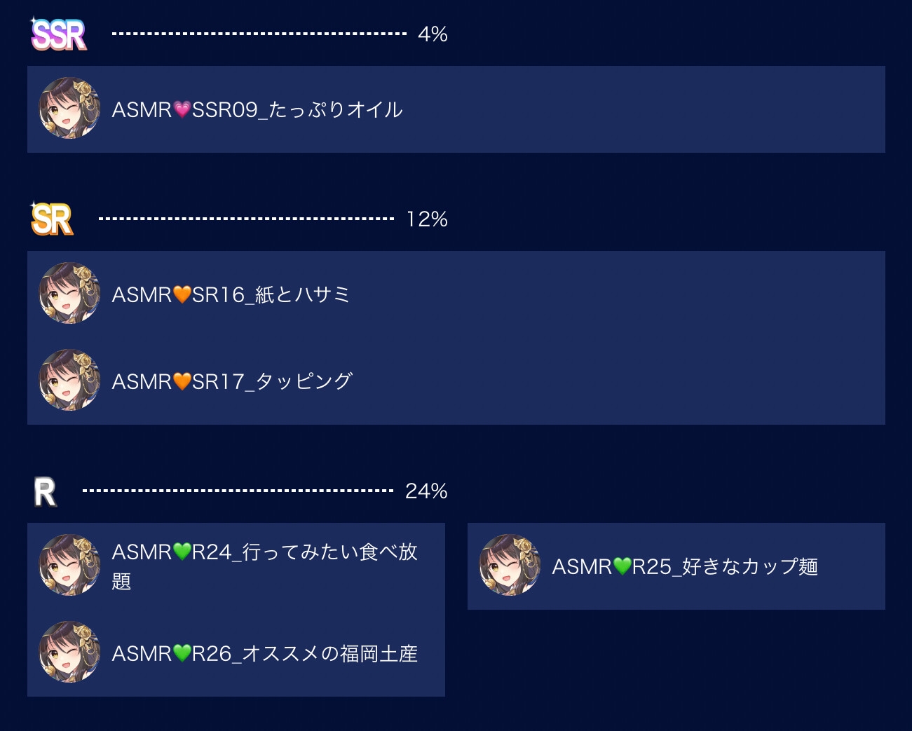 Vtuber響ゆいのV-TIPS特典音声アーカイブス【2024年10月版】