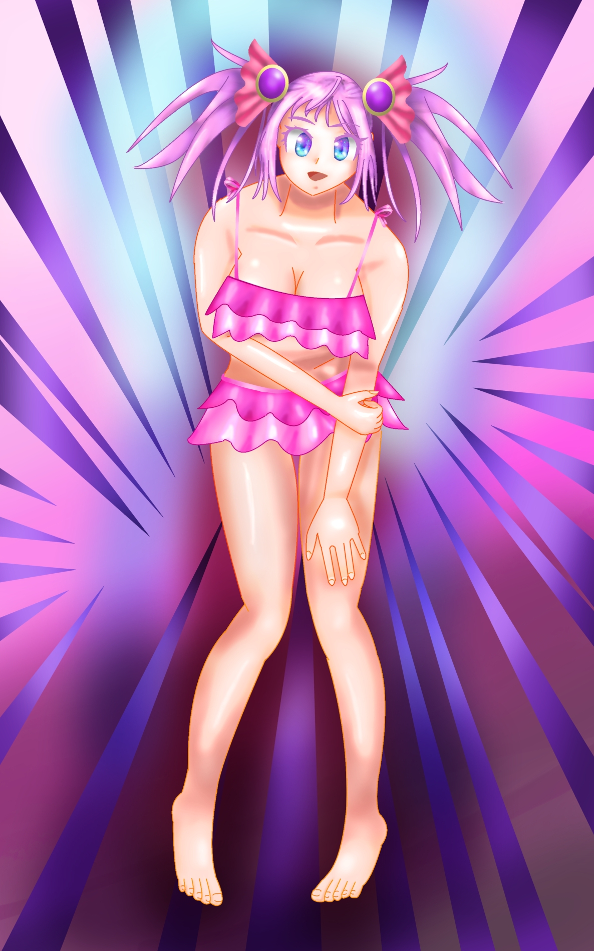 立ち絵素材31全裸衣装差分8種つきフレア水着とパーカー