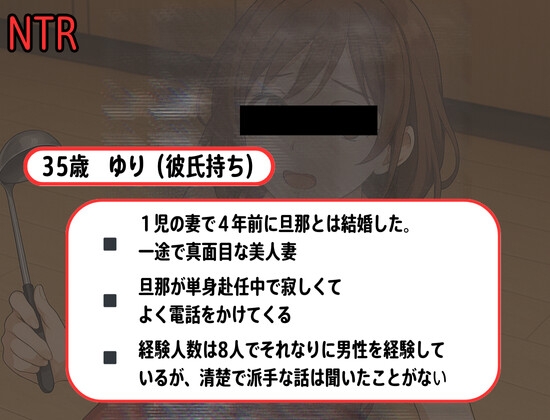 【電話越NTR】単身赴任中、最近どうやら妻の様子が最近おかしい
