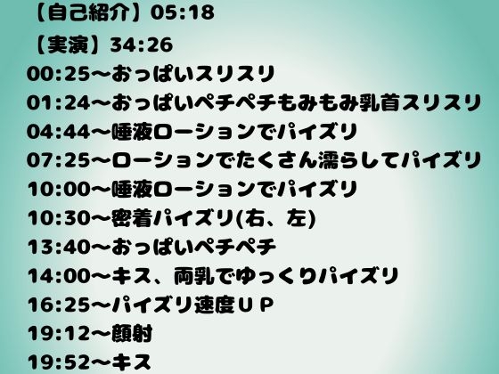 【実演★パイズリ特化】唾液吐き垂らし密着高速パイズリ★おっぱい乳首おなオホ声で同時いき