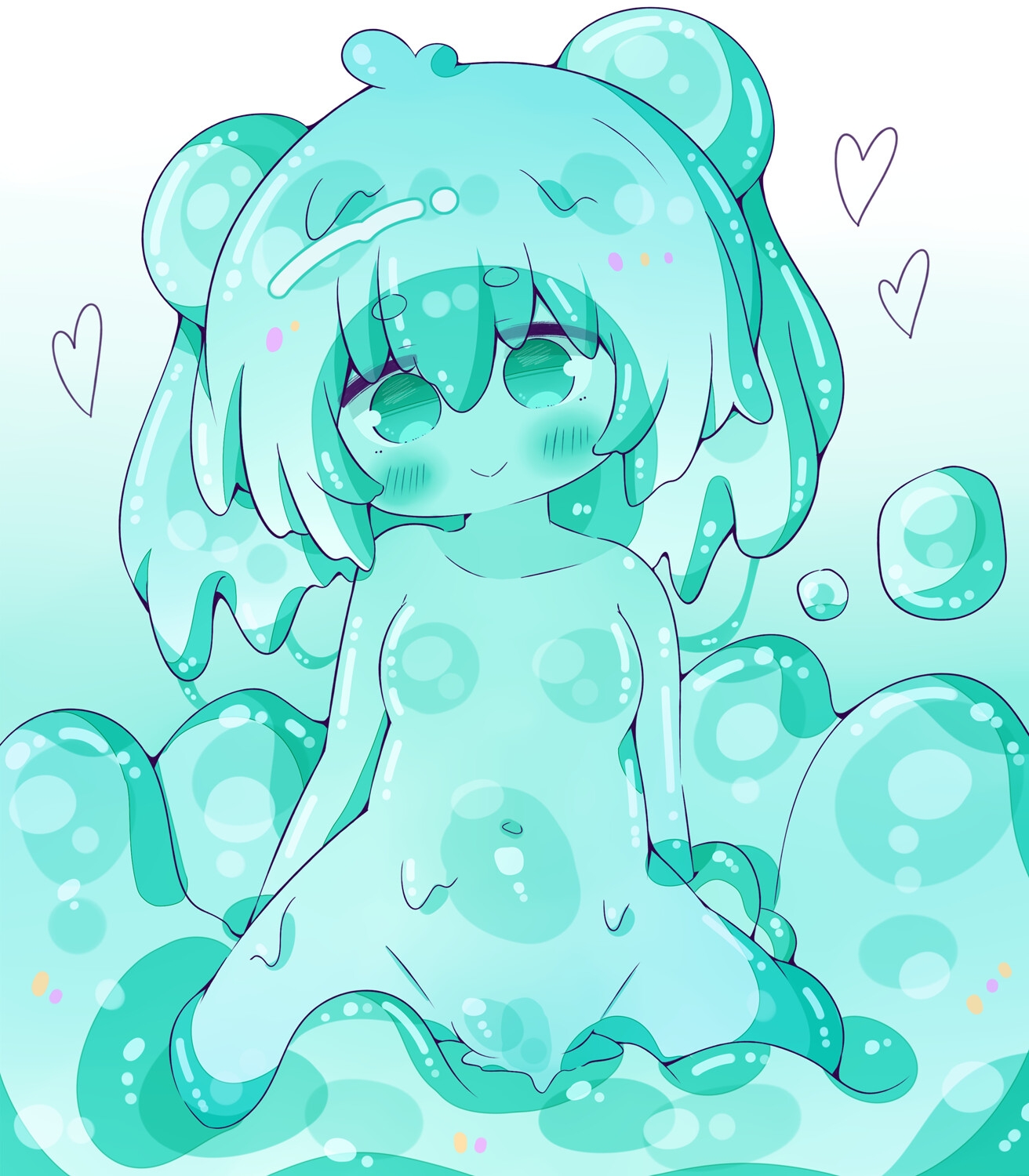 【人外娘逆レ○プ】スライム娘と出会った僕が無知搾精から丸呑みされるまで。【丸呑み】