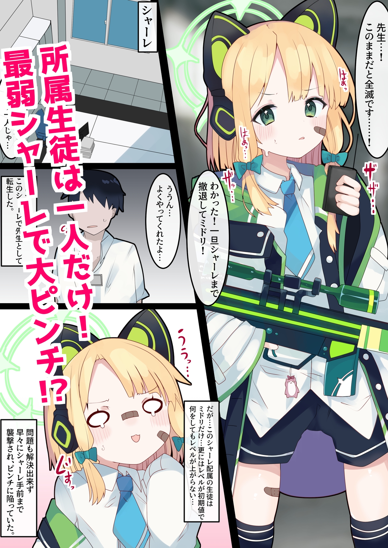 どすけべあーかいぶっ! 〜弱小シャーレだけどHでステ強化出来る先生に転生した話〜 【ミドリ、アリス編】