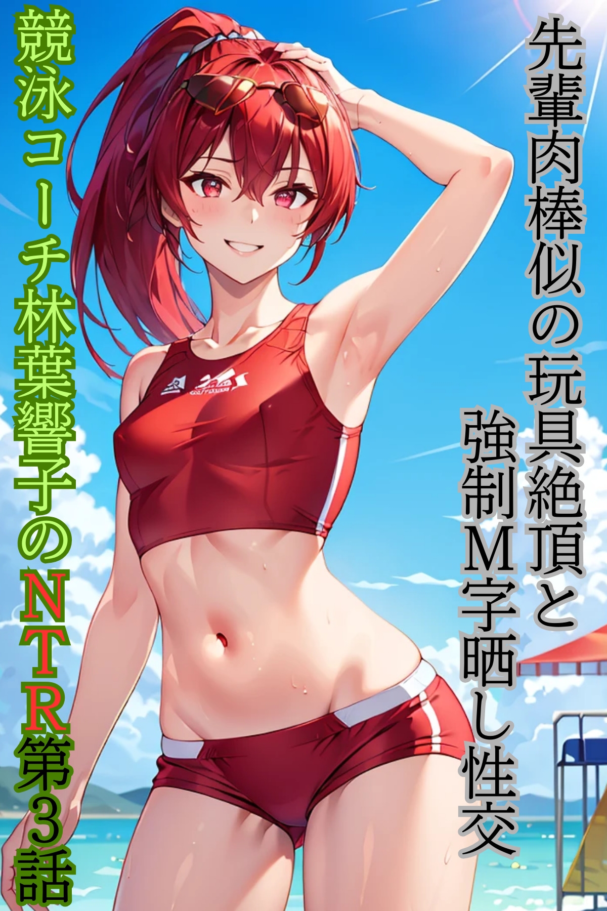 競泳コーチ林葉響子のNTR(3)先輩肉棒似の玩具絶頂と強○M字晒し性交