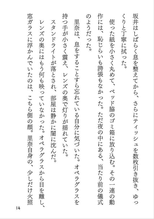 オペラグラスと壊した夜