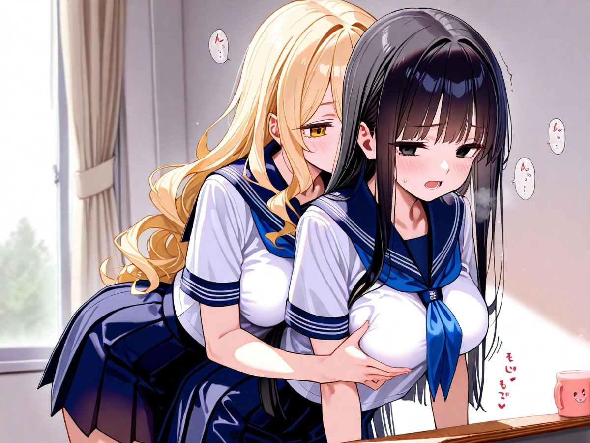 【NTR 百合】初めてできた彼女が俺の幼馴染のギャルに寝取られた！それを見た俺は‥