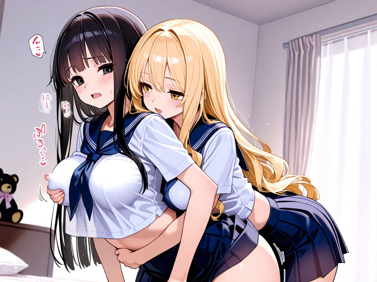 【NTR 百合】初めてできた彼女が俺の幼馴染のギャルに寝取られた！それを見た俺は‥