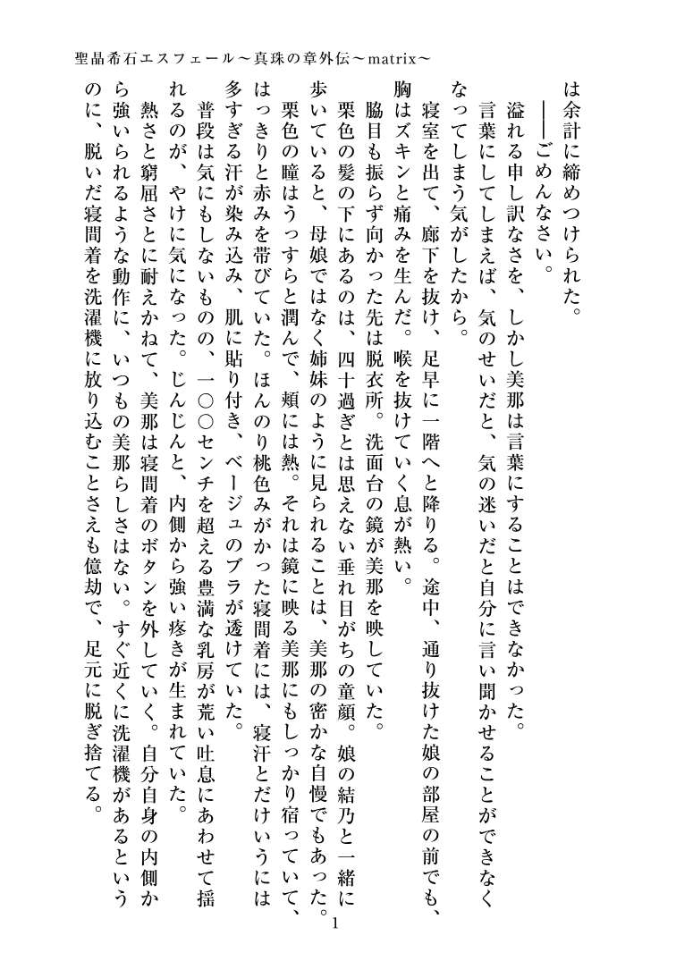 聖晶希石エスフェール~真珠の章外伝~matrix~