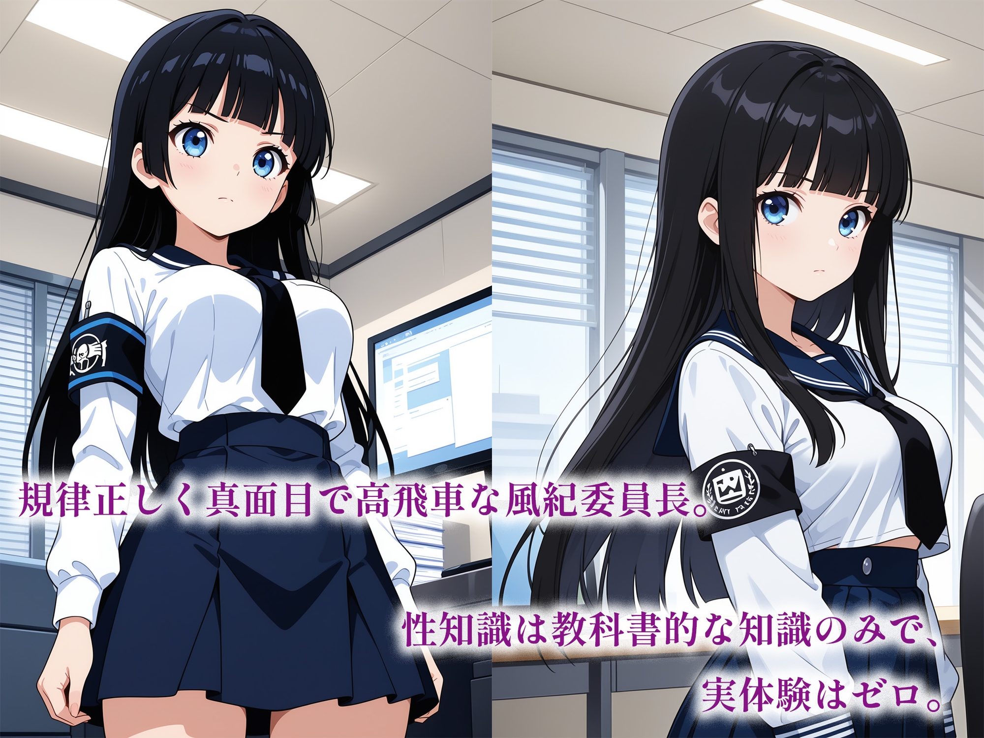 催○アプリで堕ちる優等生風紀委員 ～規律と羞恥が育む奉仕快感堕ち～