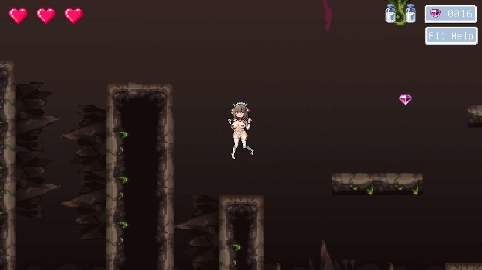 牛娘ミルフィの淫欲トラップ調教~触手×媚薬×拘束で絶頂搾り!~